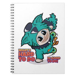 Caderno Espiral Bloco de anotações de manga bonito