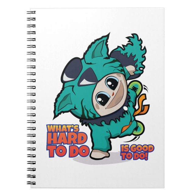 Caderno Espiral Bloco de anotações de manga bonito (Frente)