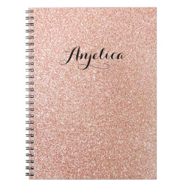 Caderno Espiral Bloco de Anotações do Nome de Script Personalizado