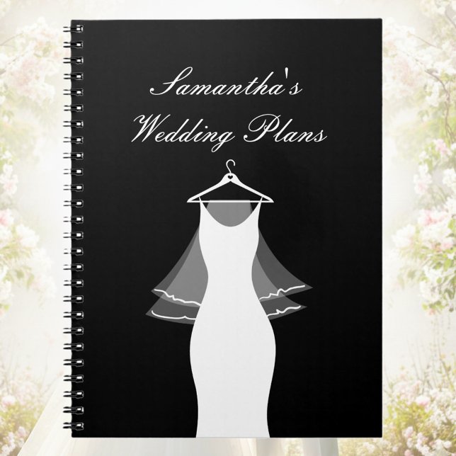 Caderno Espiral Bloco de anotações do organizador de casamento bon (wedding plans notebook)