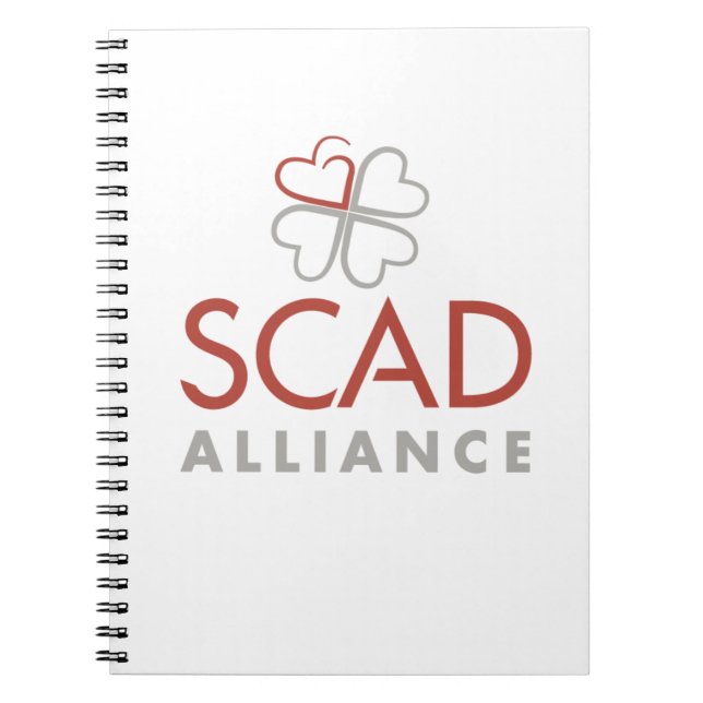 Caderno Espiral Bloco de anotações espiral da Aliança SCAD (Frente)