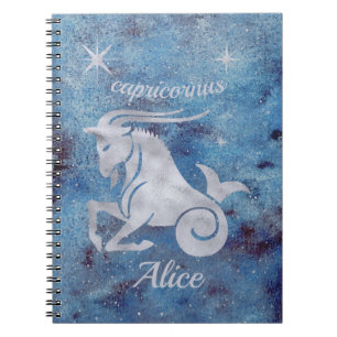 Caderno Espiral Bloco de Anotações Espiral do Símbolo Zodíaco 