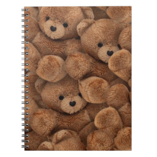 Caderno Espiral Bloco de anotações espiralado do urso de pelúcia