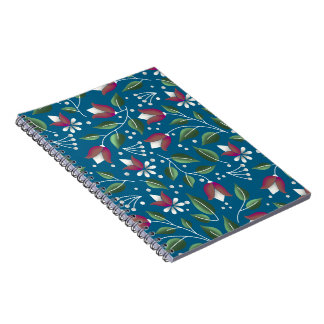 Caderno Espiral Bloco de anotações floral
