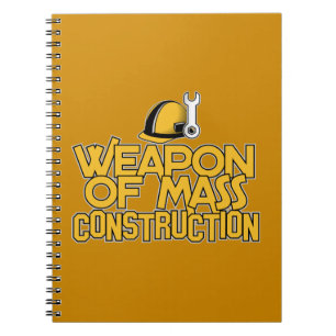 Caderno Espiral Bloco de anotações personalizado de Construção em