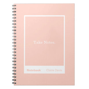 Caderno Espiral Bloco de Citações Soft Peach Clássico