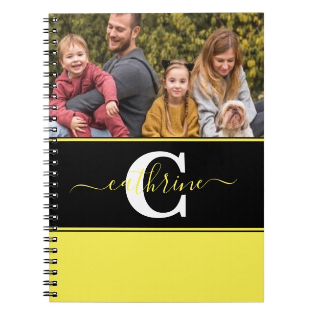 Caderno Espiral Bloco de cores personalizado (Frente)