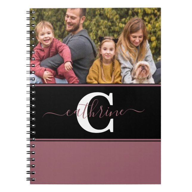 Caderno Espiral Bloco de cores personalizado (Frente)