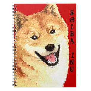 Caderno Espiral Bloco de Cores Shiba Inu