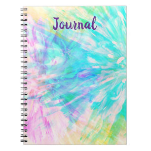 Caderno Espiral Bloco de Diários de Estilos Soft Chiffon Flores