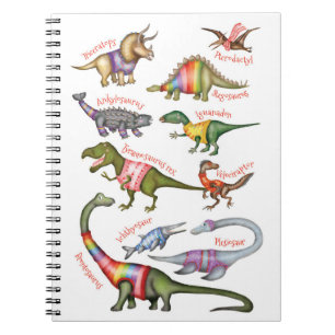 Caderno Espiral Bloco de dinossauros fabuloso
