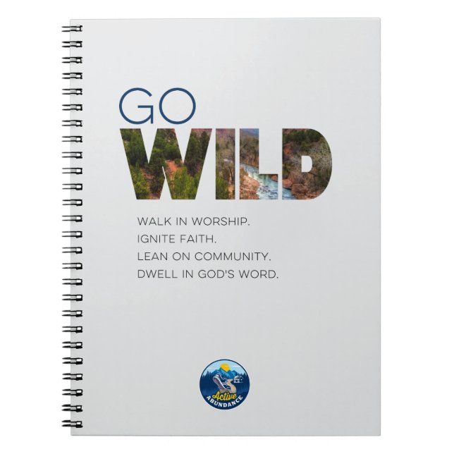 Caderno Espiral Bloco de notas Abundance ativo (Frente)