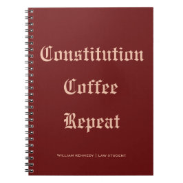 Caderno Espiral Bloco de Notas Clássico da Constituição Vermelha p
