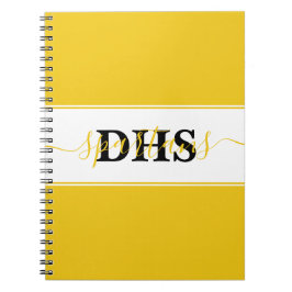 Caderno Espiral Bloco de notas colorido da escola personalizado