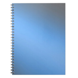 Caderno Espiral Bloco de notas com efeito fotográfico de Cinza azu