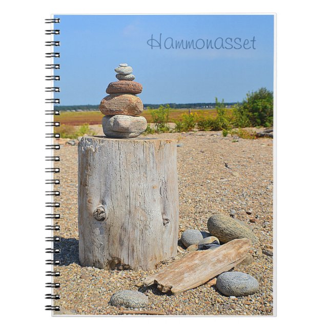 Caderno Espiral Bloco de Notas de Arte da Praia (Frente)