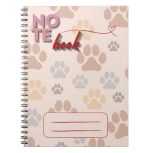 Caderno Espiral Bloco de notas de cães