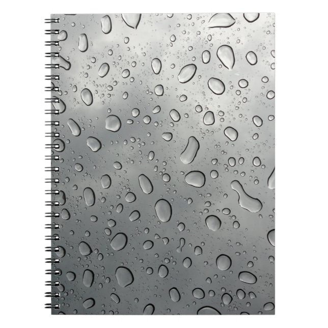 Caderno Espiral Bloco de Notas de Chuva (Frente)