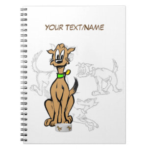 Caderno Espiral Bloco de Notas de Desenho Personalizável de Cartoo