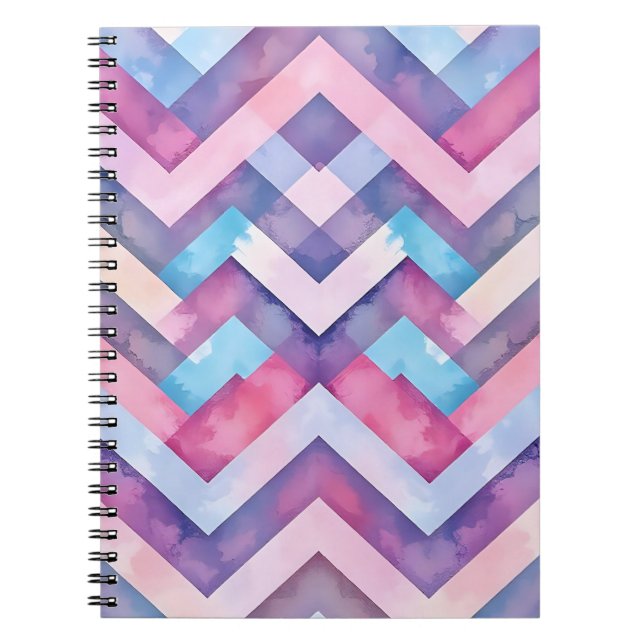 Caderno Espiral bloco de notas de design ziguezague (Frente)