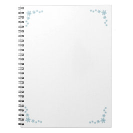 Caderno Espiral Bloco de Notas de Floco de Neve