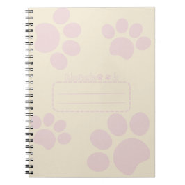 Caderno Espiral Bloco de notas de folha de gato