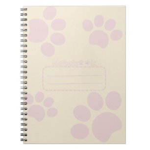 Caderno Espiral Bloco de notas de folha de gato