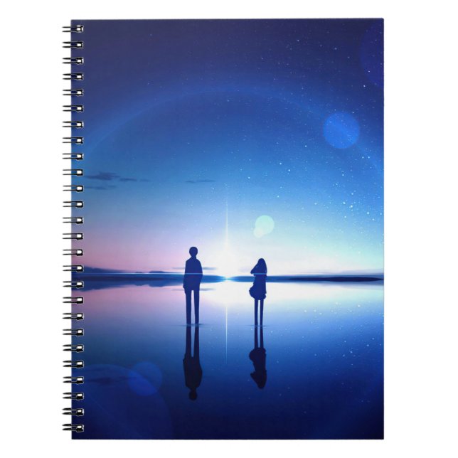 Caderno Espiral Bloco de Notas de Foto (80 Páginas B&W) (Frente)