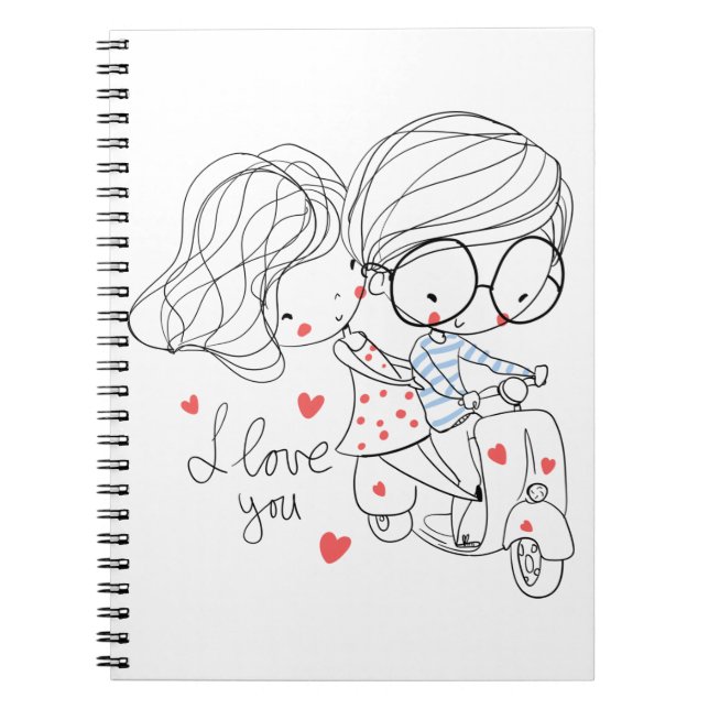 Caderno Espiral Bloco de Notas de Foto Espiral (80 Páginas B&W) (Frente)