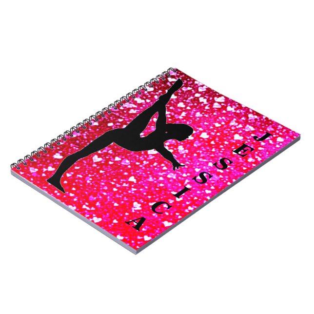 Caderno Espiral Bloco de Notas de Fotografia Espiral para Ginástic (Left Side)