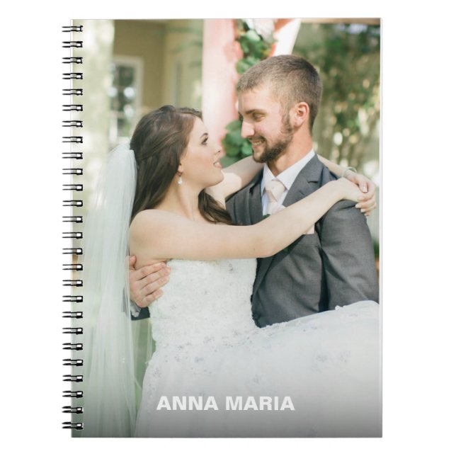 Caderno Espiral Bloco de Notas de Fotografia Personalizado (Frente)