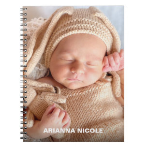 Caderno Espiral Bloco de Notas de Fotografia Personalizado