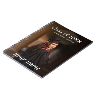 Caderno Espiral Bloco de Notas de Graduação - Nome Personalizado