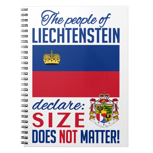 Caderno Espiral Bloco de notas de Liechtenstein (Frente)