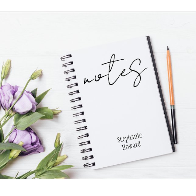 Caderno Espiral Bloco de Notas de Nome Personalizado (Criador carregado)