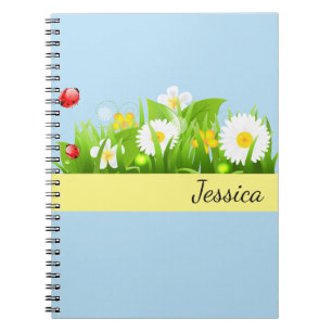 Caderno Espiral Bloco de Notas de Nome Personalizado