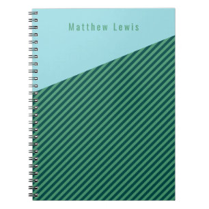 Caderno Espiral Bloco de Notas de Nome Personalizável Padrão de Fa