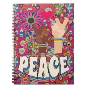 Caderno Espiral Bloco de Notas de Paz