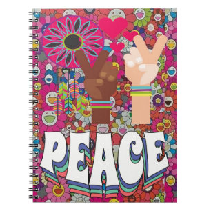 Caderno Espiral Bloco de Notas de Paz