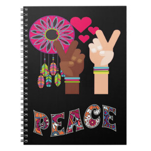 Caderno Espiral Bloco de Notas de Paz