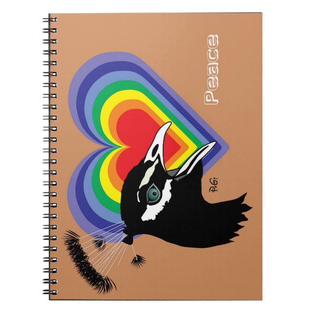 Caderno Espiral Bloco de Notas de Paz (Frente)