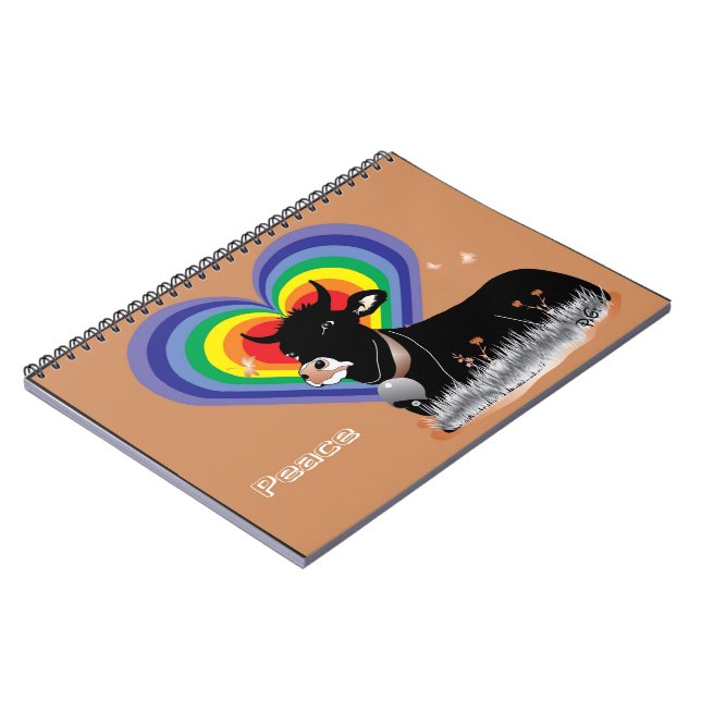 Caderno Espiral Bloco de Notas de Paz (Left Side)
