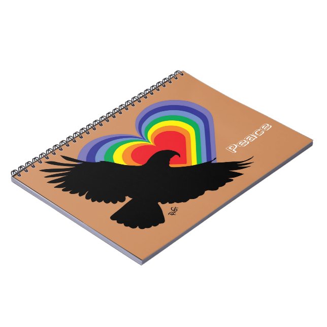 Caderno Espiral Bloco de Notas de Paz (Left Side)