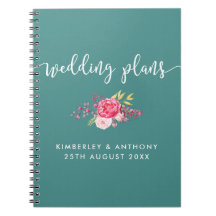 Bloco de Notas de Planejamento de Casamento com Sc