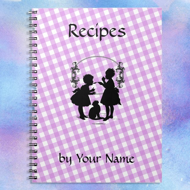 Caderno Espiral Bloco de Notas de Receita Personalizado (Criador carregado)