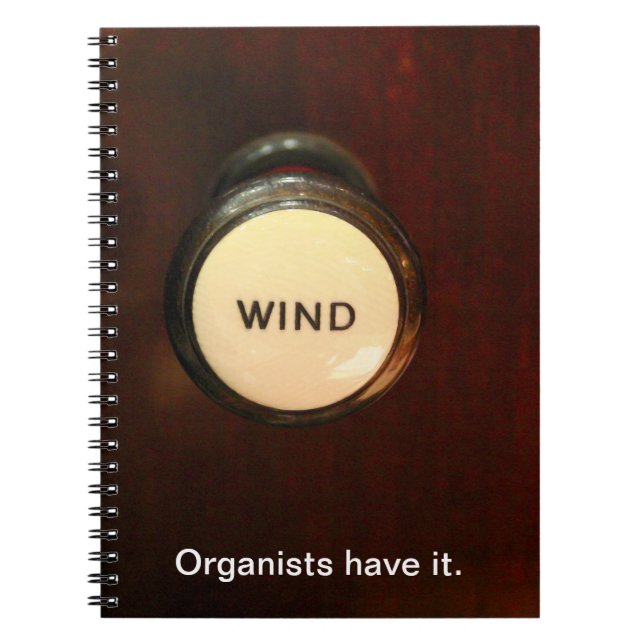 Caderno Espiral Bloco de notas de tração WIND (Frente)