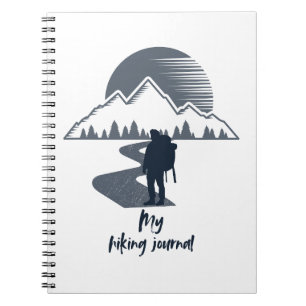 Caderno Espiral Bloco de notas/Diário de caminhada