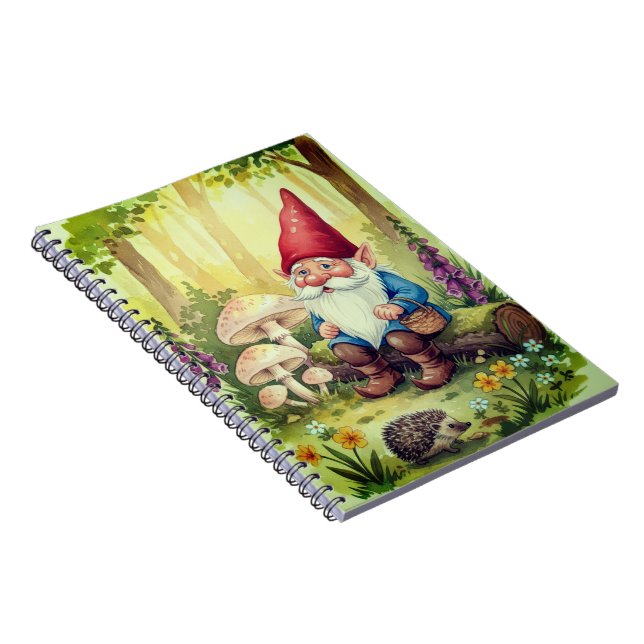Caderno Espiral bloco de notas elfo da floresta caprichosa (Lado Direito)