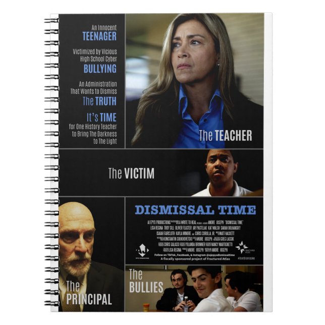 Caderno Espiral Bloco de notas espiral oficial de tempo de despedi (Frente)