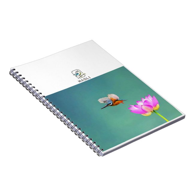 Caderno Espiral bloco de notas espiral personalizado do diário do  (Lado Direito)